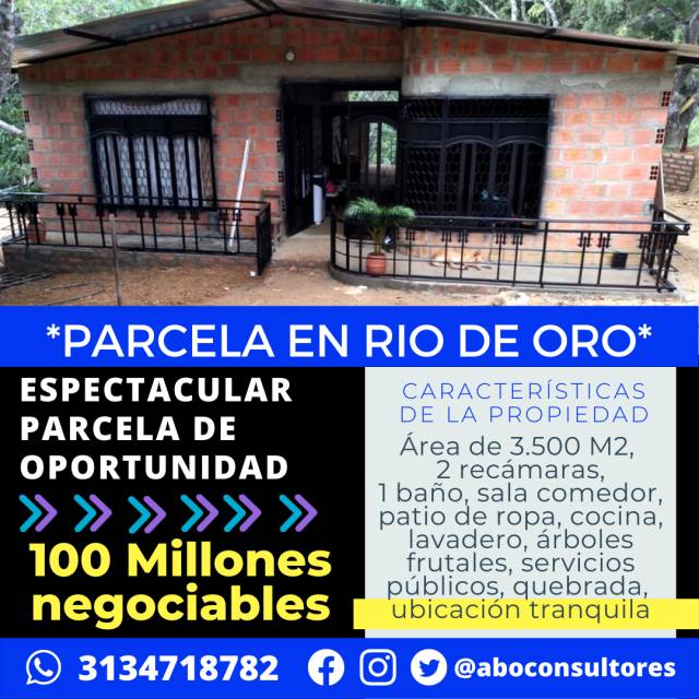 PARCELA DE OPORTUNIDAD CON QUEBRADA