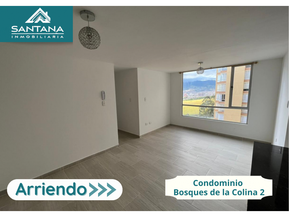 ARRIENDO APARTAMENTO BOSQUES DE LA COLINA 2