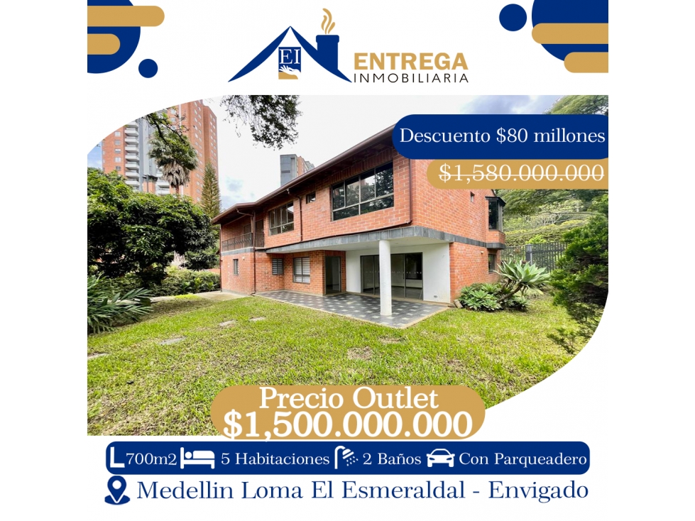 Casa en Venta en Envigado loma el Esmeralda