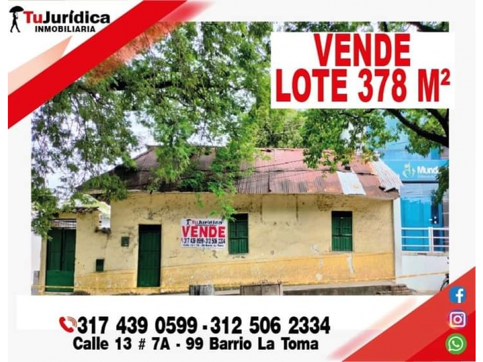 SE VENDE CASA LOTE BARRIO ALTICO CALLE 8 / CRA 8 Y 9