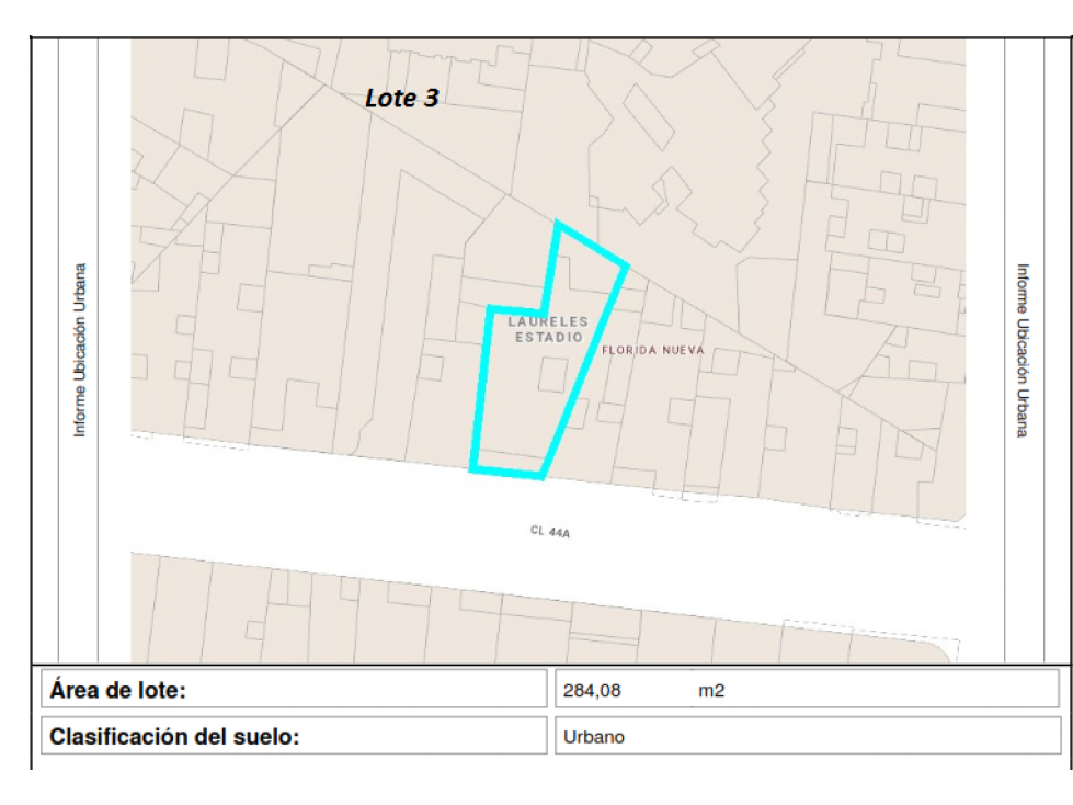 Venta de 3 Lotes Sector Florida Nueva Laureles