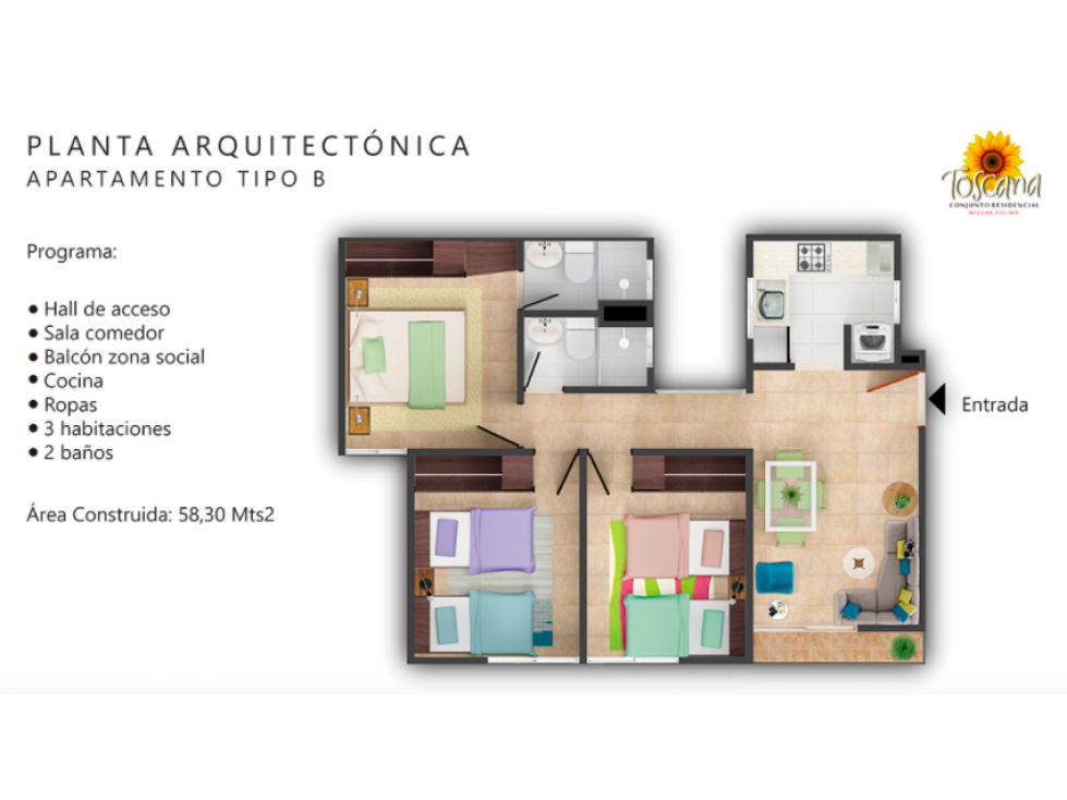 Venta Apartamento Conjunto Residencial Toscana - Melgar