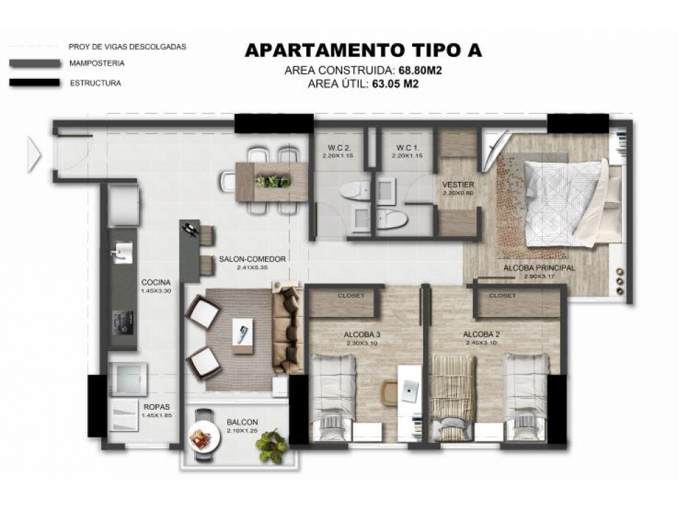 APARTAMENTO EN VENTA EN NIQUIA ENTREGA 2024