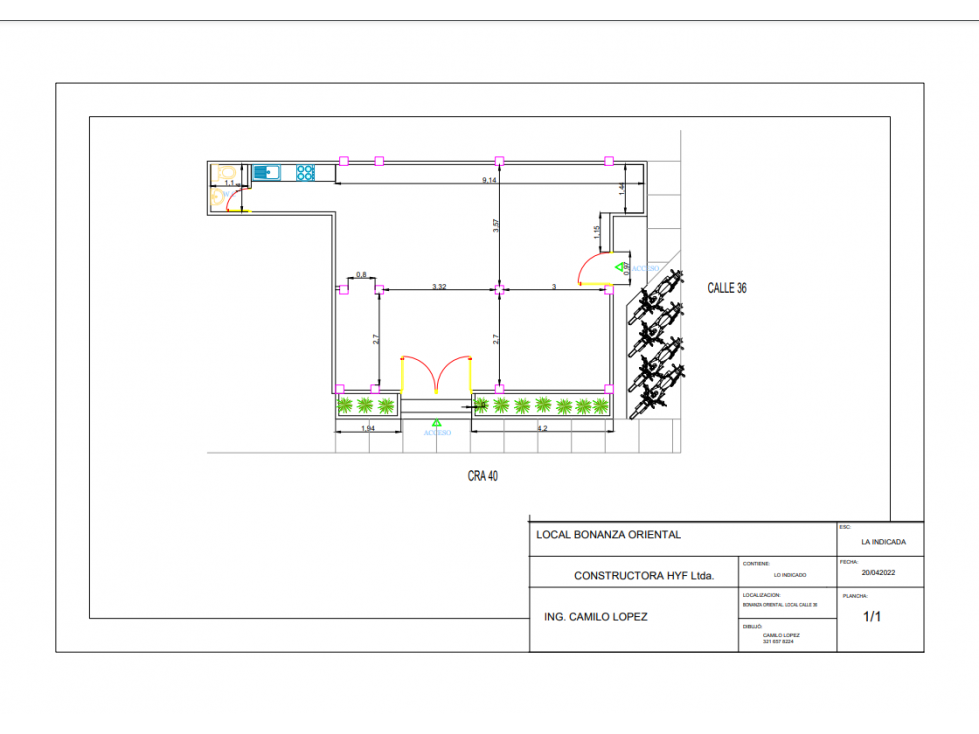 SE VENDE LOCAL  EN CONSTRUCCION BARRIO BONANZA MONTERIA