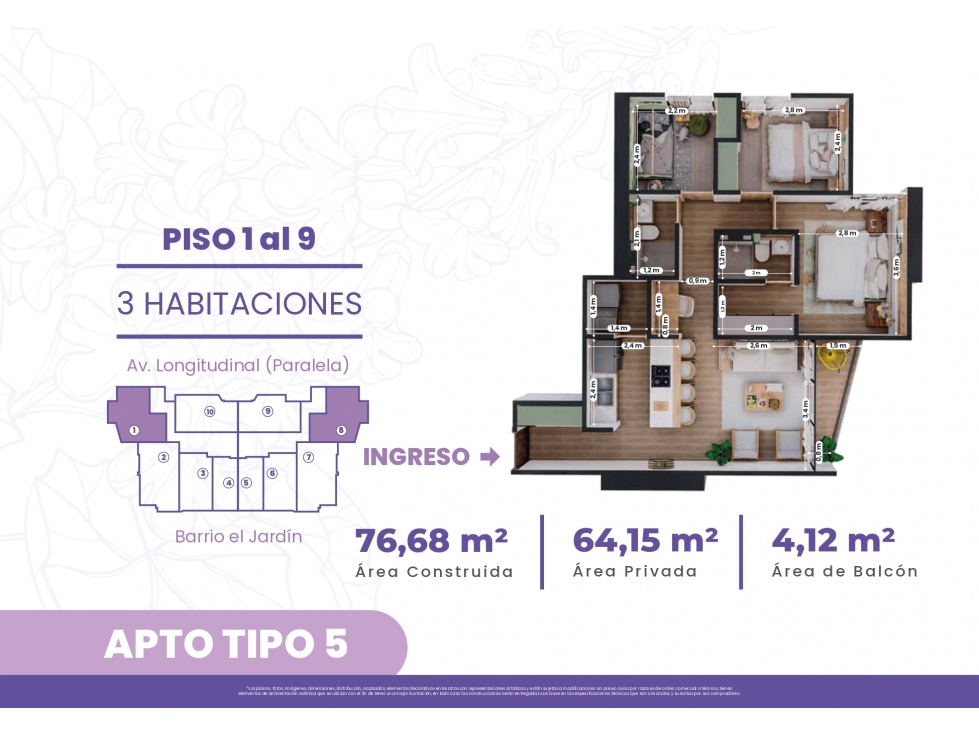 VENTA CONFORTABLE APARTAMENTOS SOBRE PLANOS AV. 30 DE AGOSTO PEREIRA