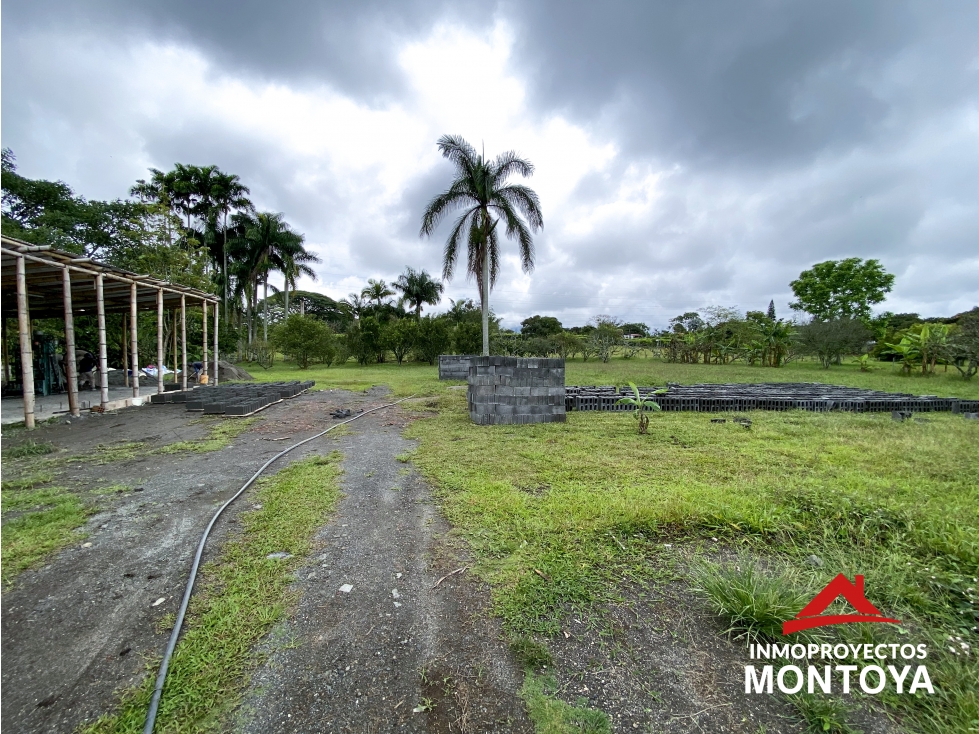 Lote con local comercial sobre la vía principal de Cerritos, Pereira