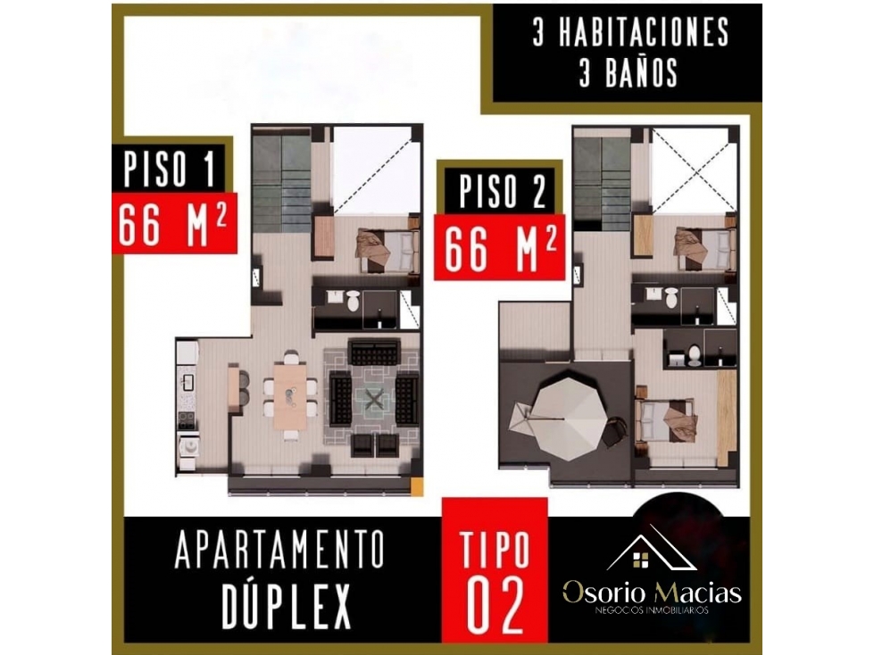 Venta de apartamento en Villamaria