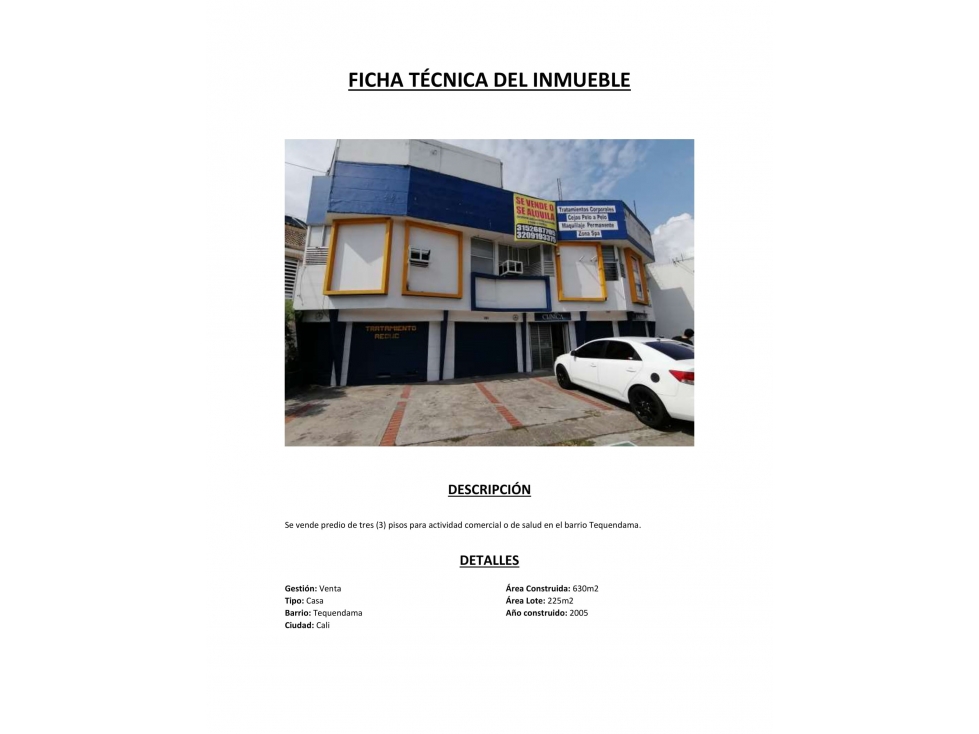 Casa comercial en tequendama