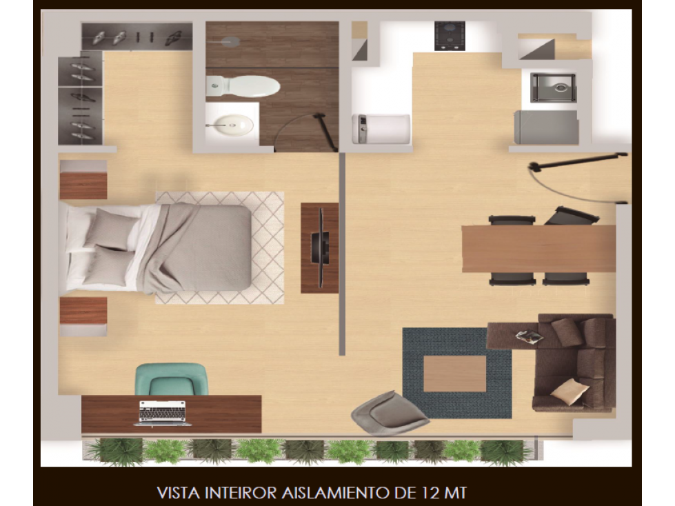 Virrey - 48m² - Apartaestudio