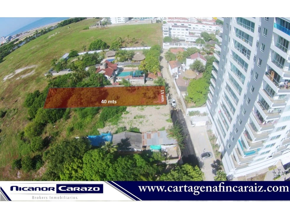 Venda de lote para construcción en Cielo Mar en Cartagena de indias